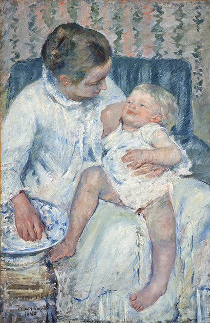メアリー・カサット、「果実をとろうとする子ども」、希少な画集より 女流画家の先駆者そして、印象派の花となったメアリー・カサット
